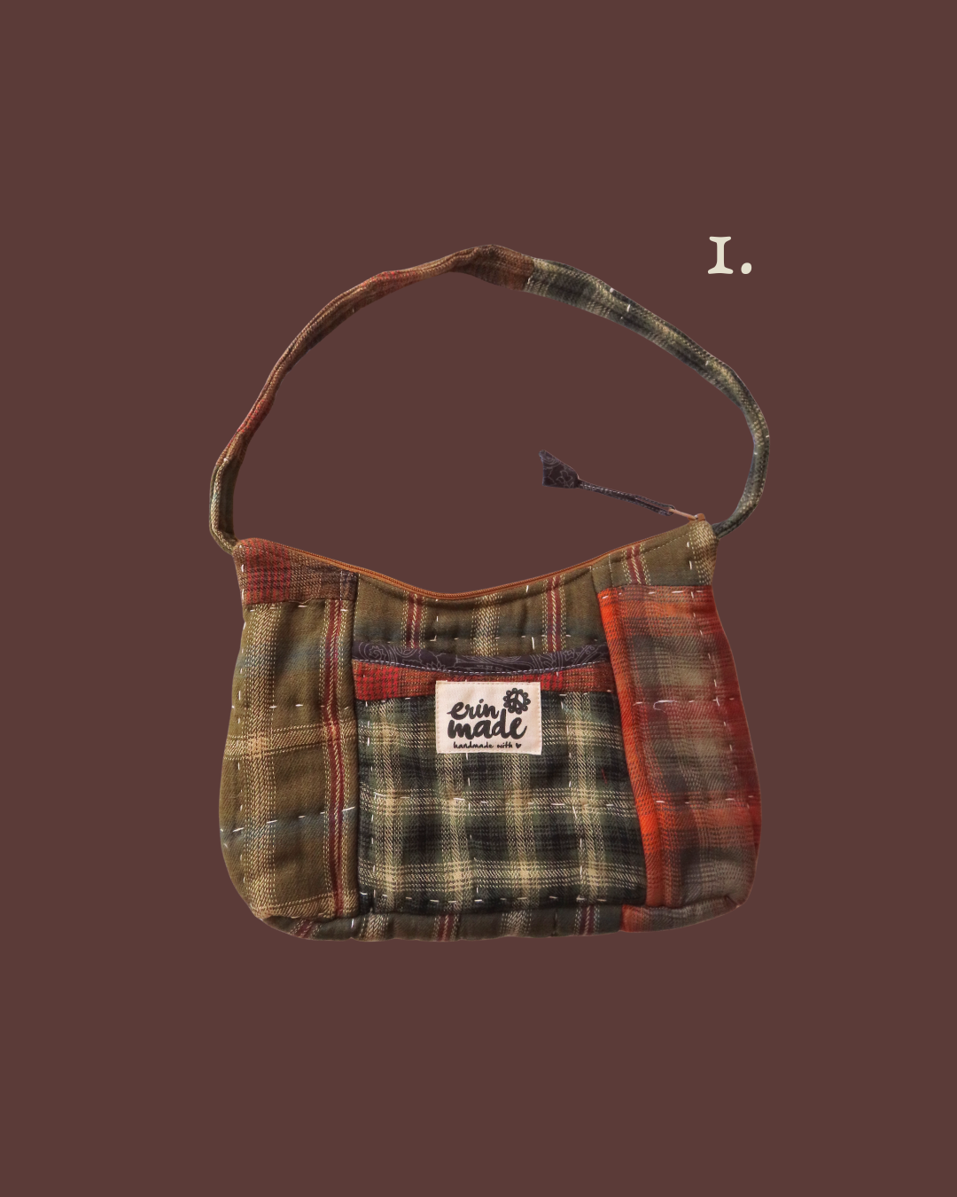 Evergreen Plaid Shoulder Bag