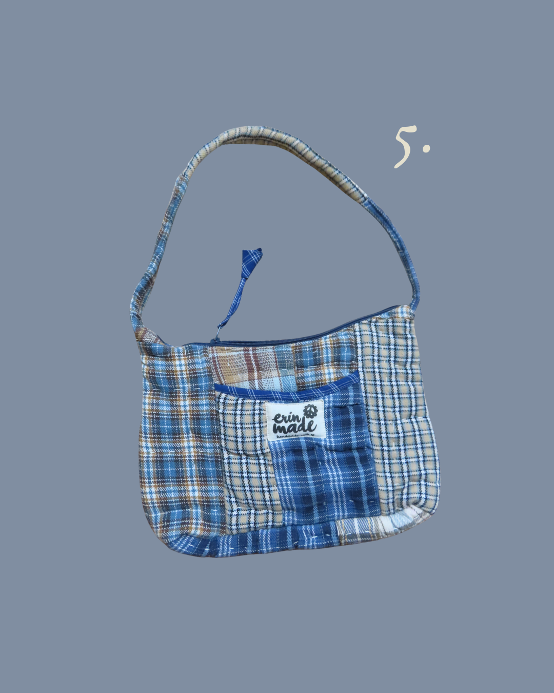 Heritage Blue Plaid Shoulder Bag