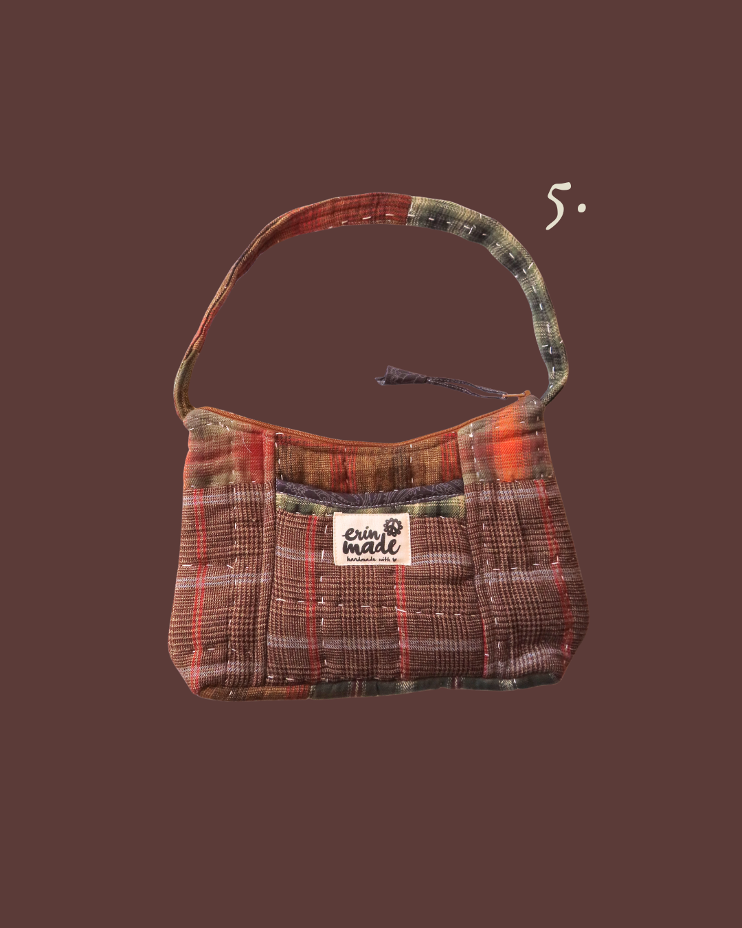 Evergreen Plaid Shoulder Bag