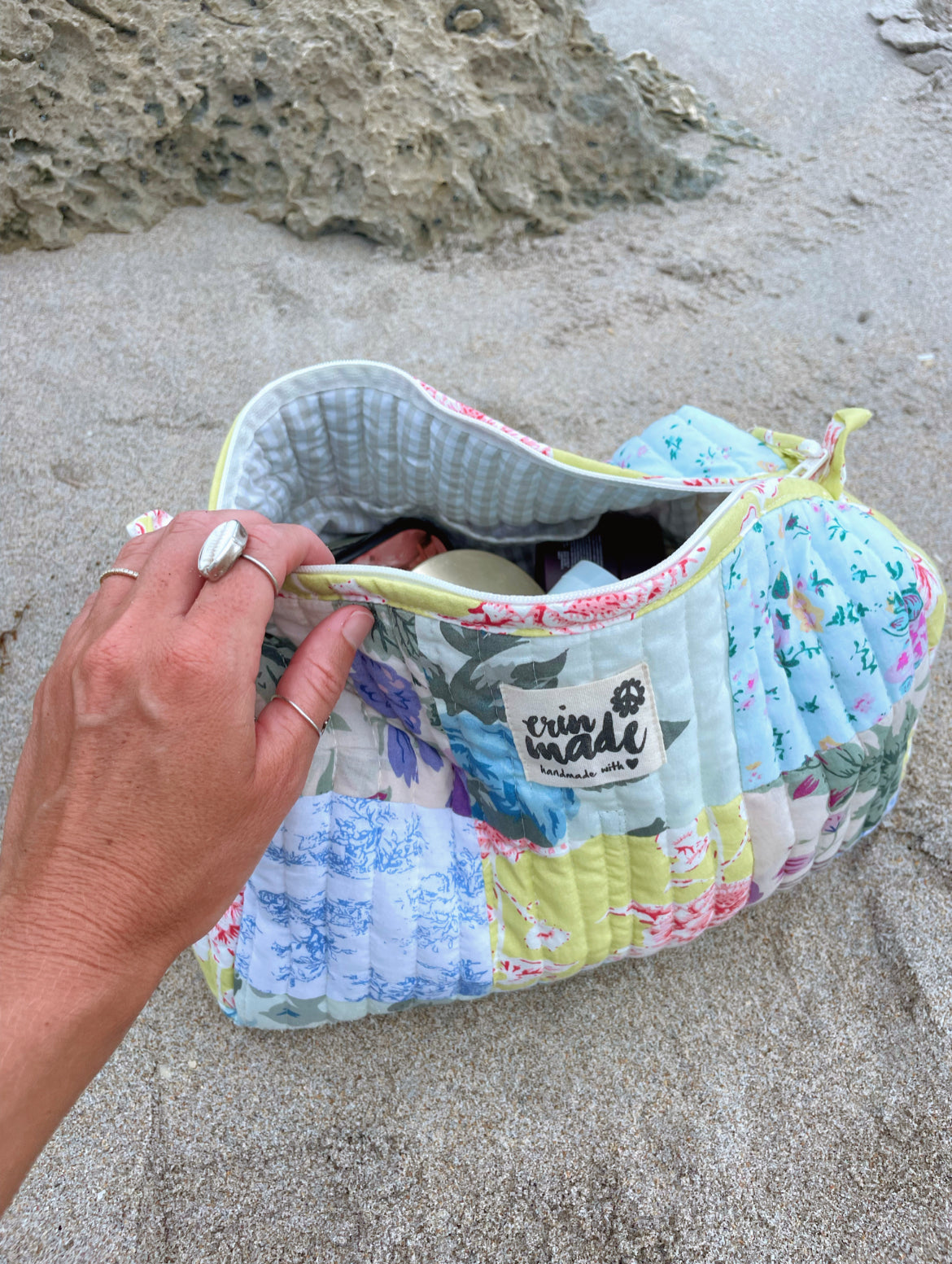 Sadie Patchwork Pouch - Erin Made