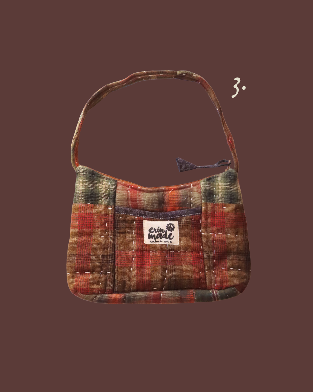 Evergreen Plaid Shoulder Bag