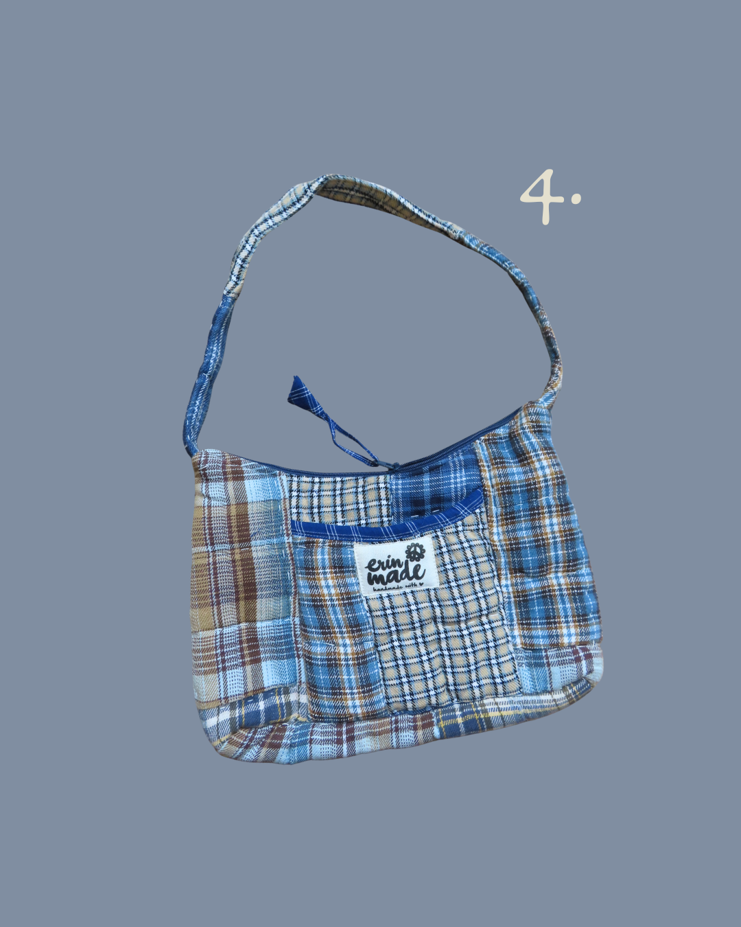 Heritage Blue Plaid Shoulder Bag