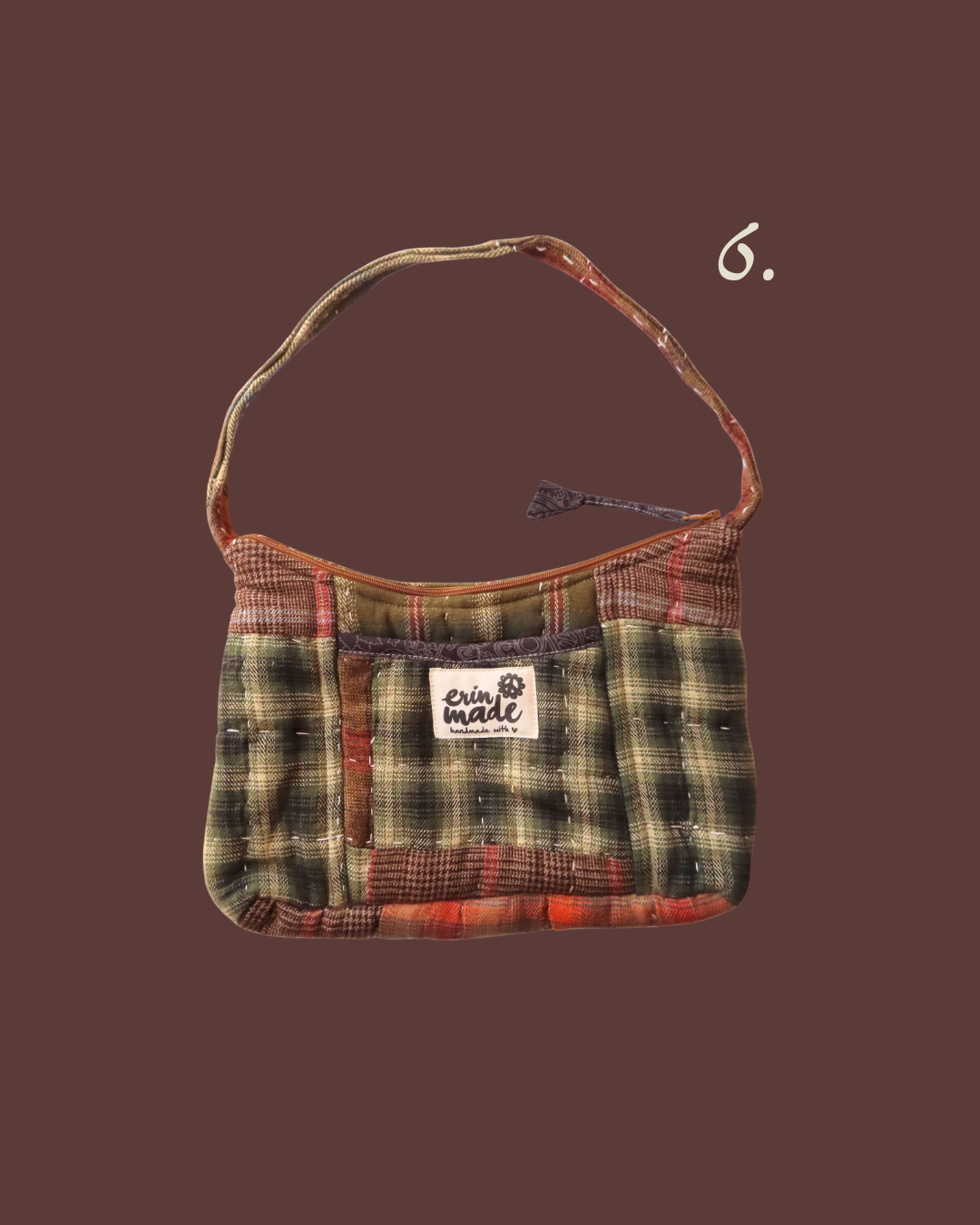 Evergreen Plaid Shoulder Bag