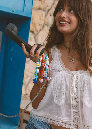 Bag Charm - Baby Blue