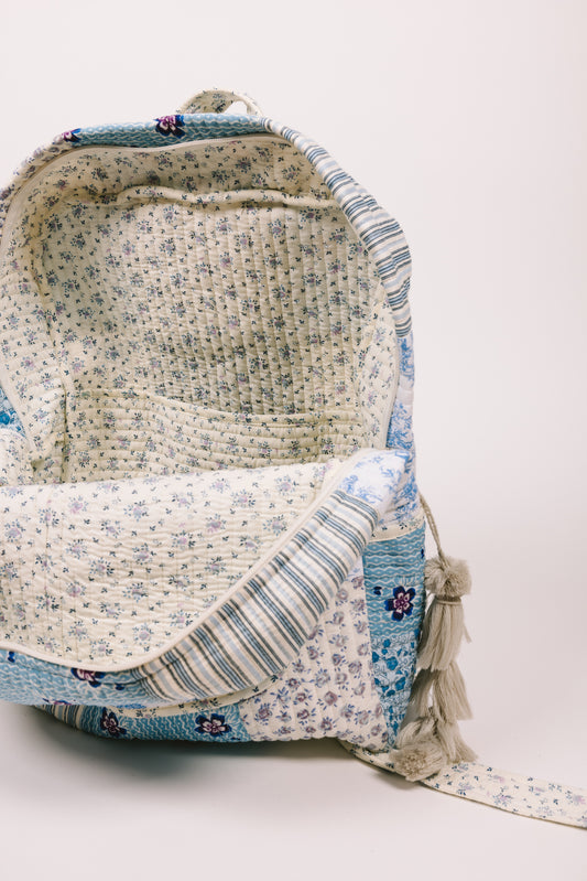 Quinn Patchwork Quilted Backpack