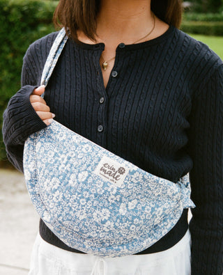 Ana Quilted Crescent Bag